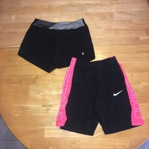Bundle Lot 2 NWOT Girls Danskin Nike Dance Shorts